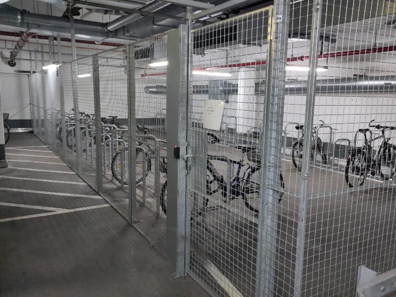 überwachter und gesicherter Fahrradkeller